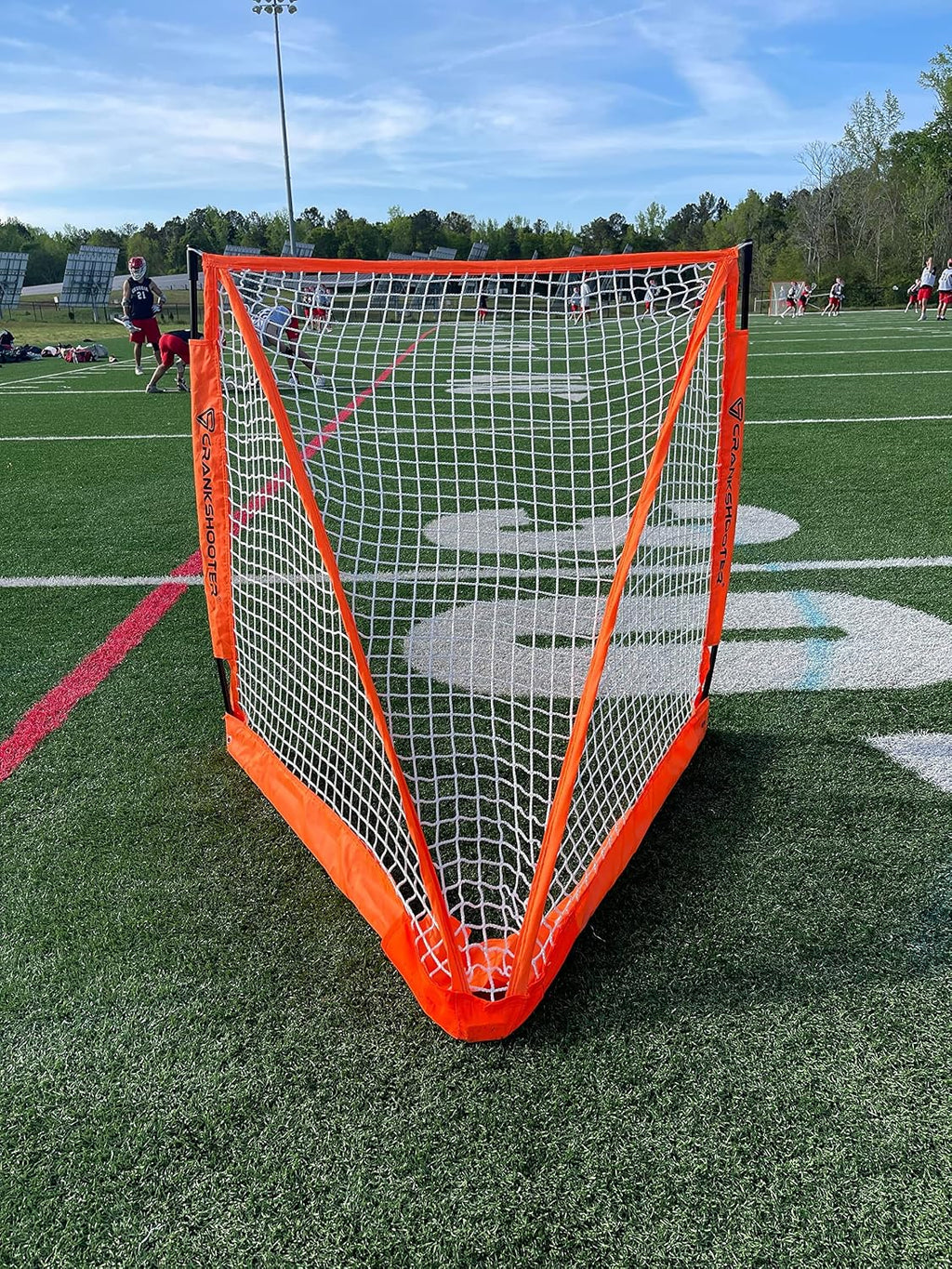 CrankshooterÂ® Portable, Foldable Lacrosse Goal. Two Sizes: 6'X 6' or 4'X 4' Put Up & Take Down in Seconds