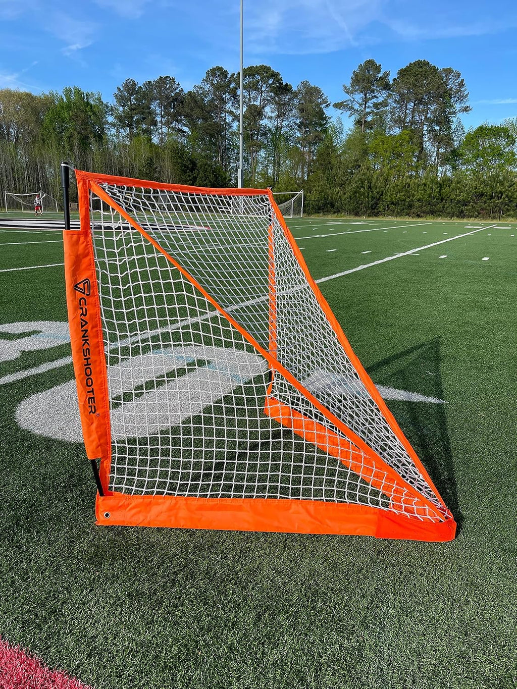 CrankshooterÂ® Portable, Foldable Lacrosse Goal. Two Sizes: 6'X 6' or 4'X 4' Put Up & Take Down in Seconds