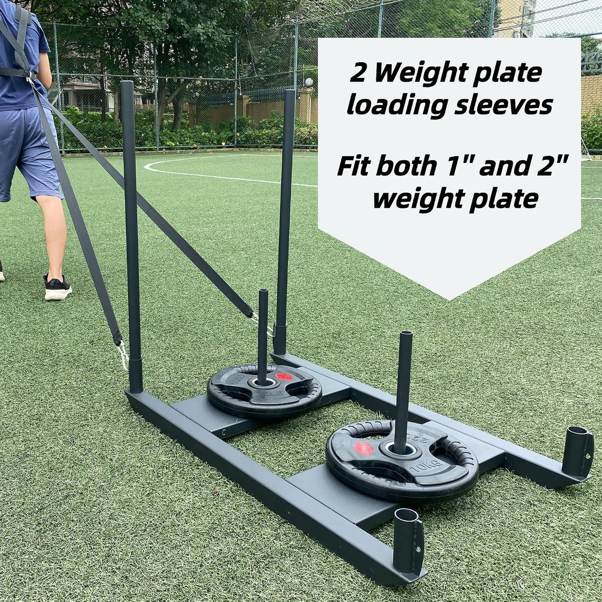 Weight Sled for Training Push Pull Workout Sled Football Speed Training Equipment Fitness Sled for Athletic Exercise, Speed Improvement and Strength Training