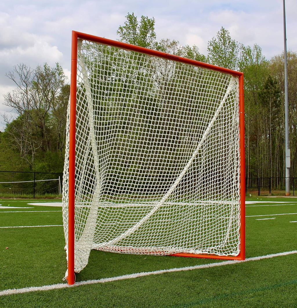 CRANKSHOOTER High School Lacrosse Goal, 6x6x7', 6mm White or Black Net Included