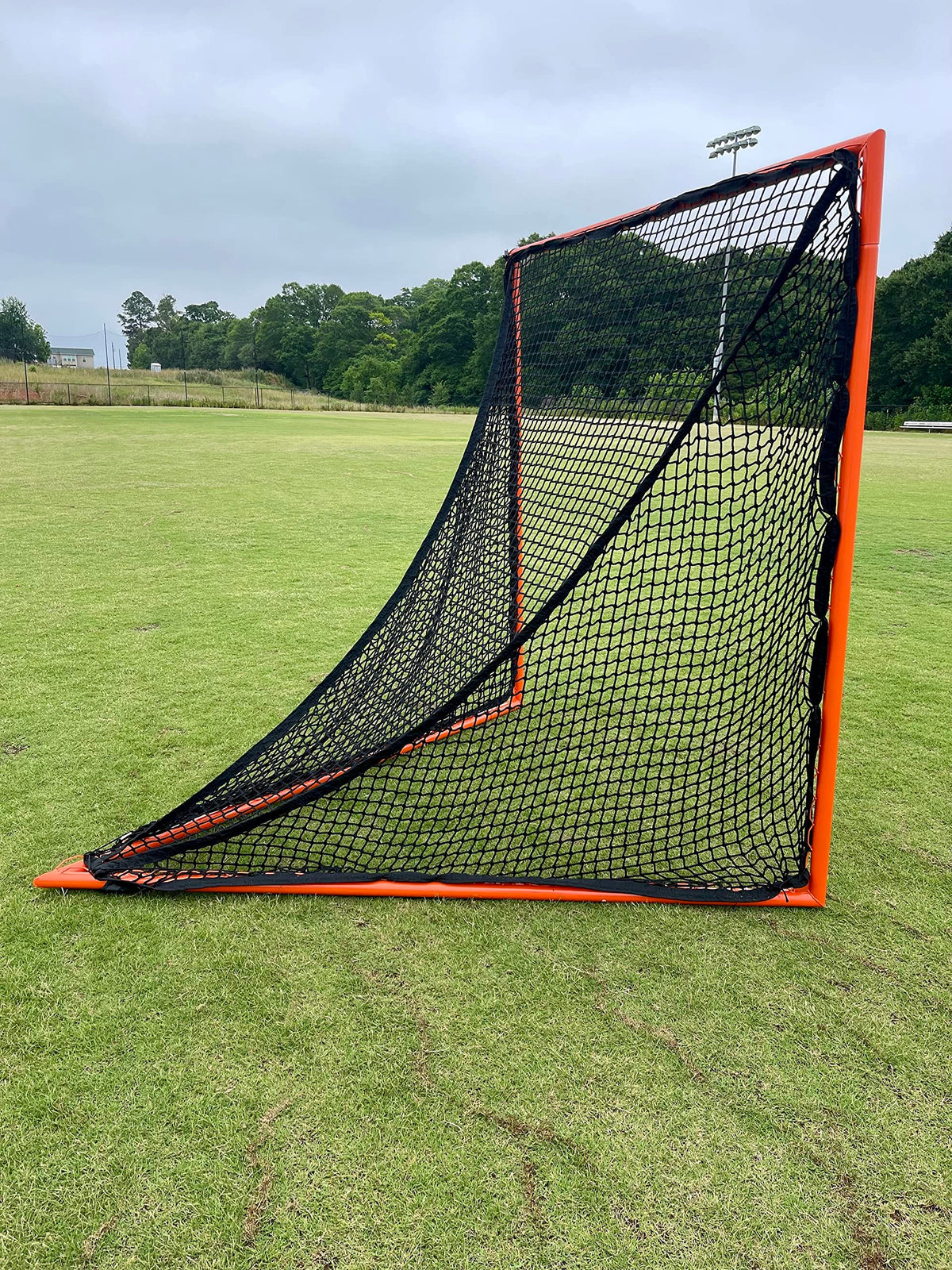 CRANKSHOOTER High School Lacrosse Goal, 6x6x7', 6mm White or Black Net Included
