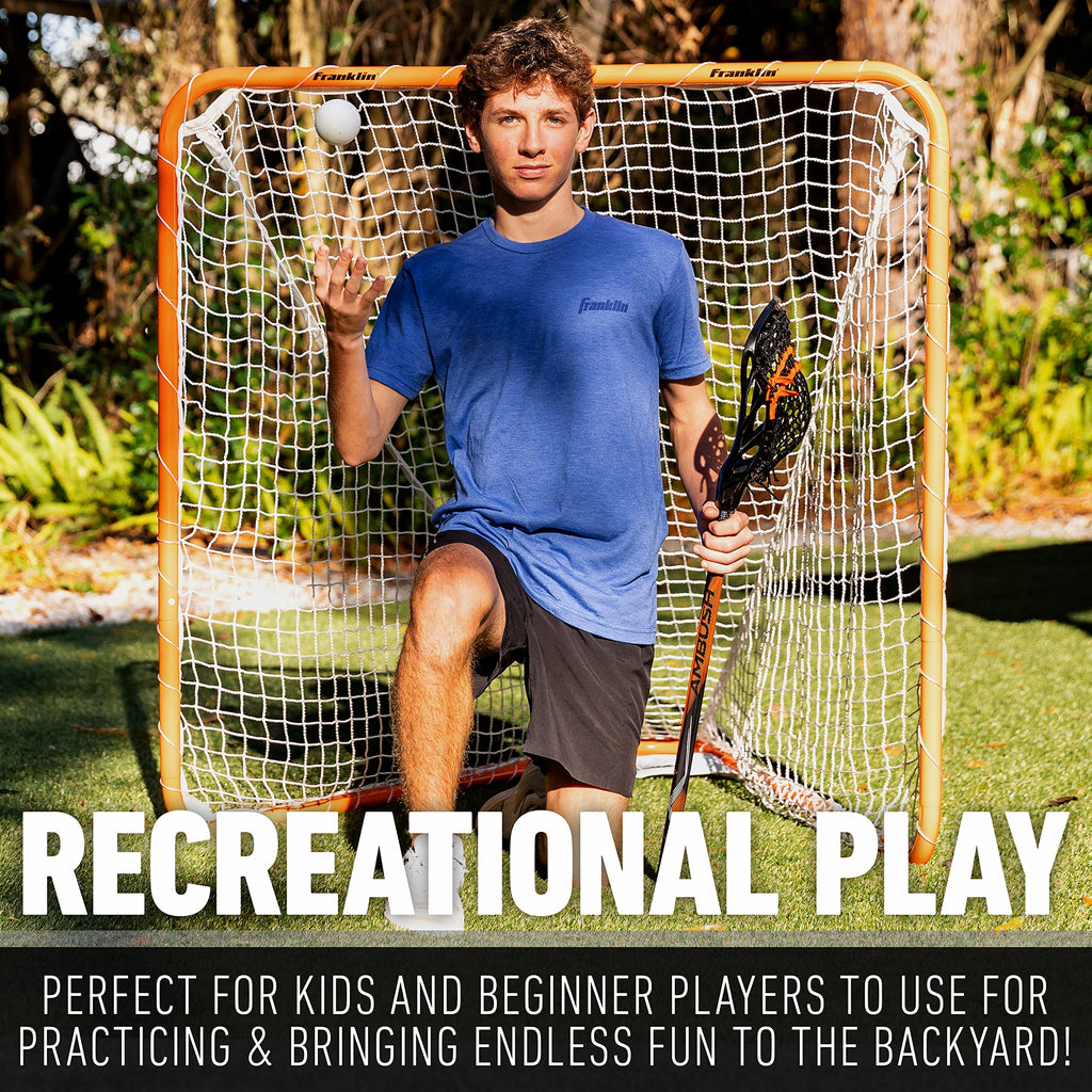 Franklin Sports Franklin Sports Backyard Lacrosse Goal - Kids + Adult Lacrosse Training Net - Lacrosse Training Equipment - Perfect for Youth + Adult Training