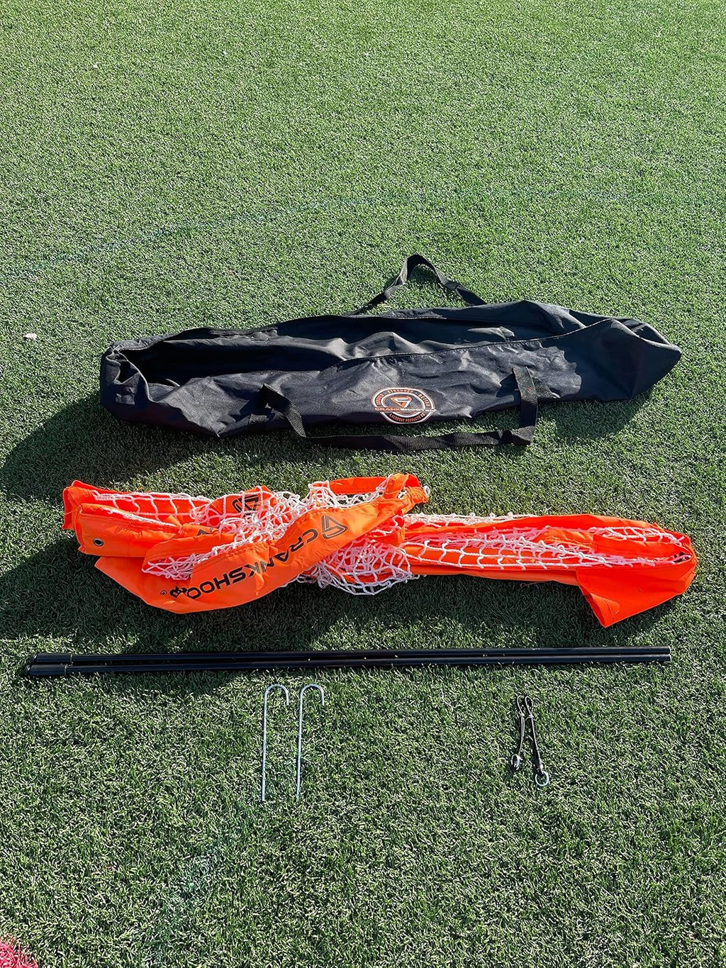 CrankshooterÂ® Portable, Foldable Lacrosse Goal. Two Sizes: 6'X 6' or 4'X 4' Put Up & Take Down in Seconds
