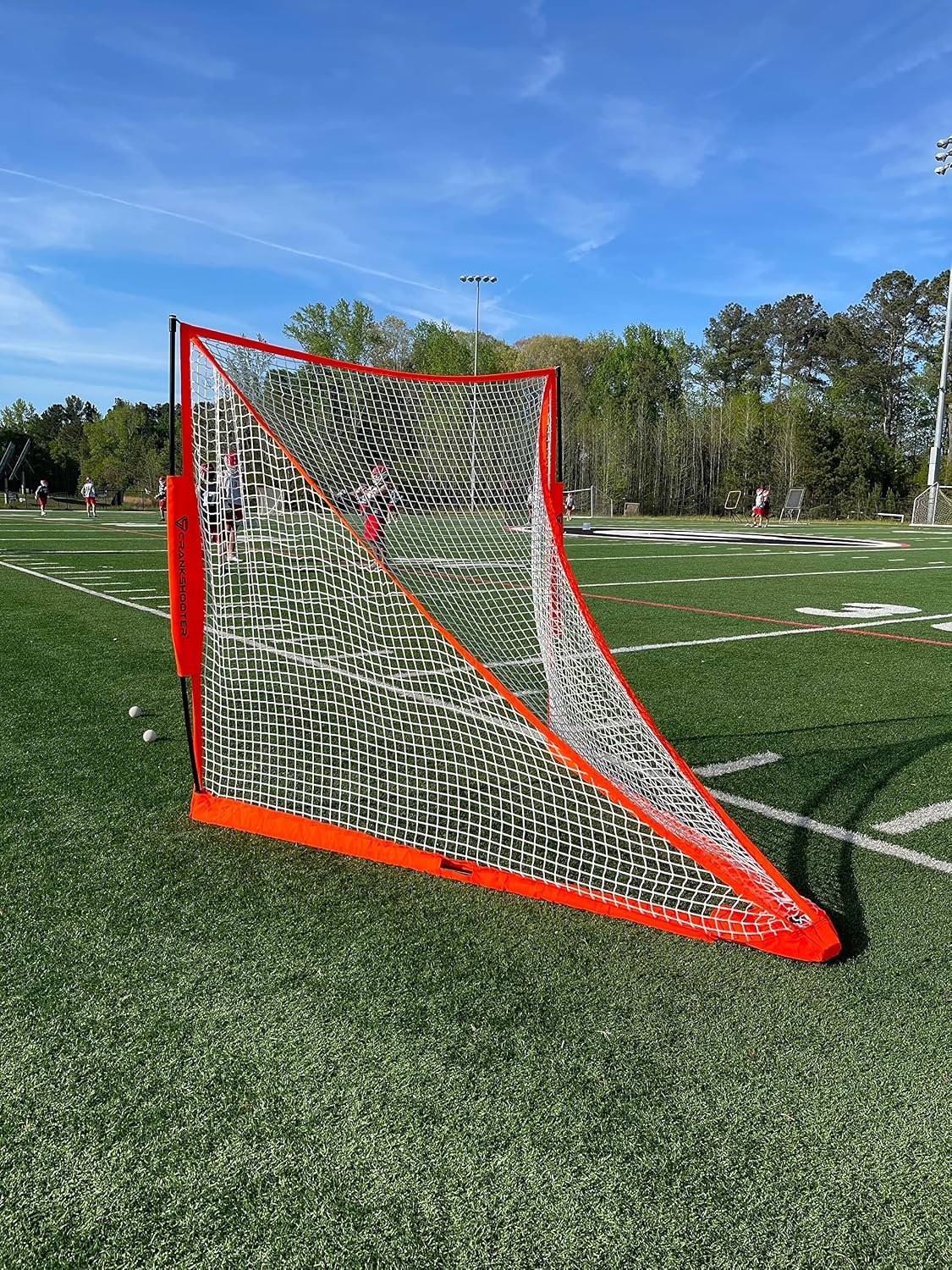 CrankshooterÂ® Portable, Foldable Lacrosse Goal. Two Sizes: 6'X 6' or 4'X 4' Put Up & Take Down in Seconds