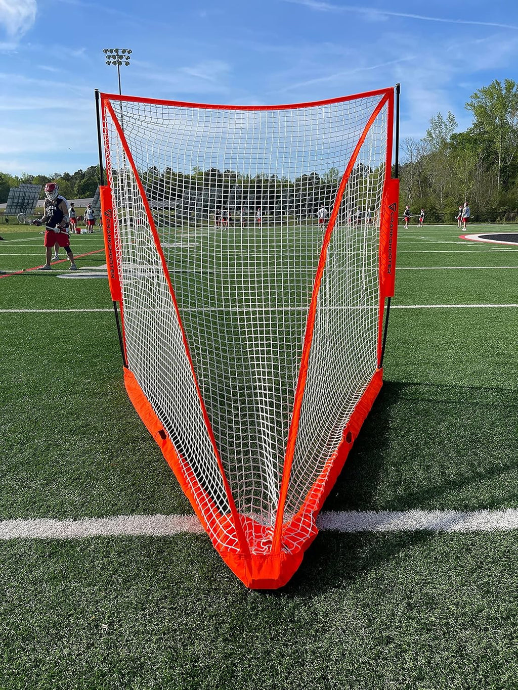 CrankshooterÂ® Portable, Foldable Lacrosse Goal. Two Sizes: 6'X 6' or 4'X 4' Put Up & Take Down in Seconds