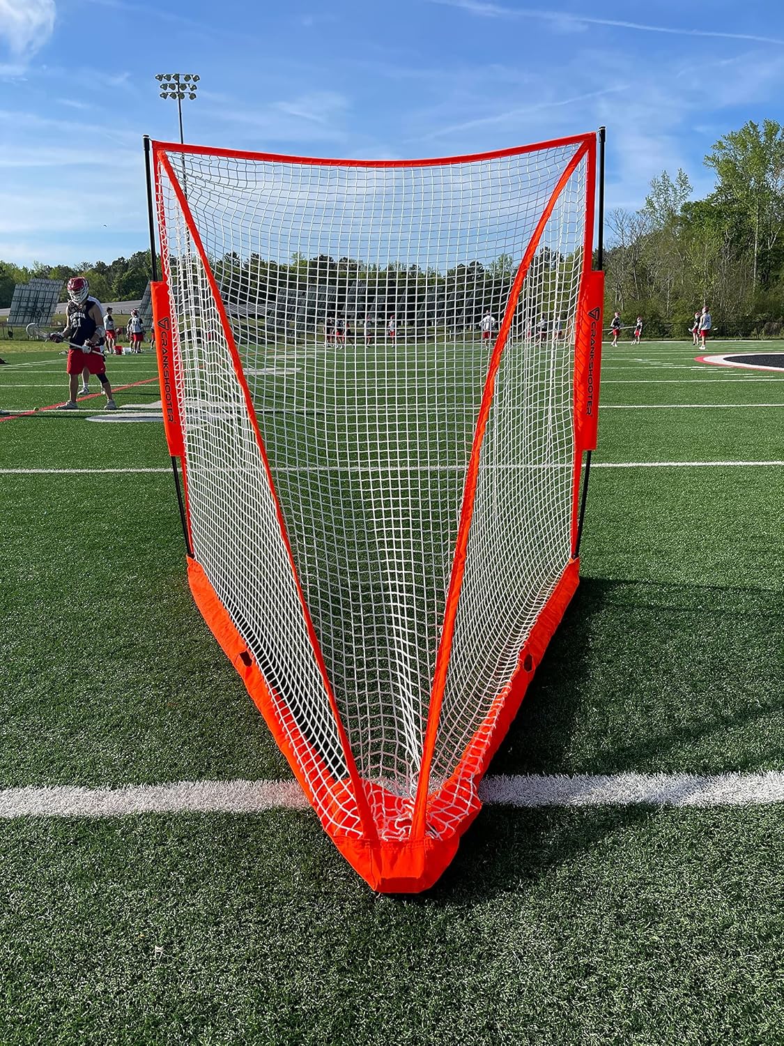 CrankshooterÂ® Portable, Foldable Lacrosse Goal. Two Sizes: 6'X 6' or 4'X 4' Put Up & Take Down in Seconds
