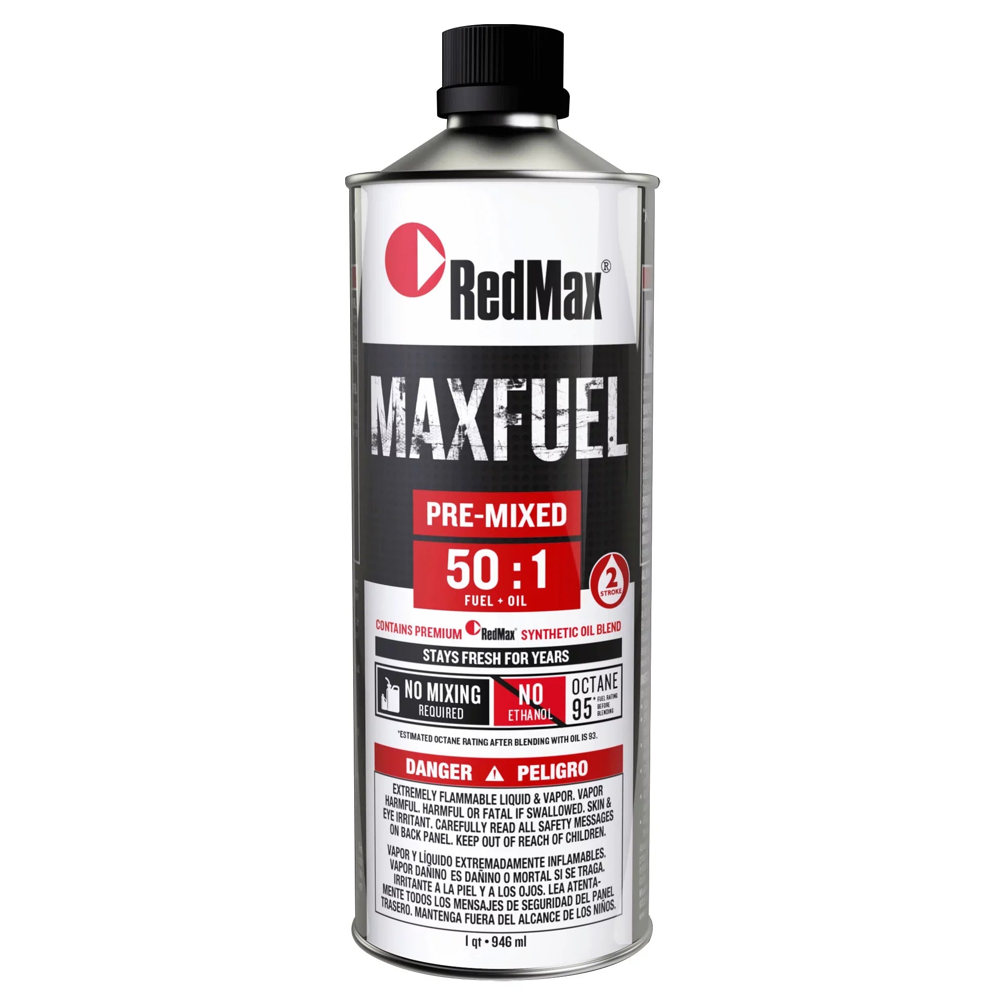 RedMax 581158801 Pre-Mixed 50:1 Fuel Oil 6 Quart Pack 2-Cycle Engines 94 Octane