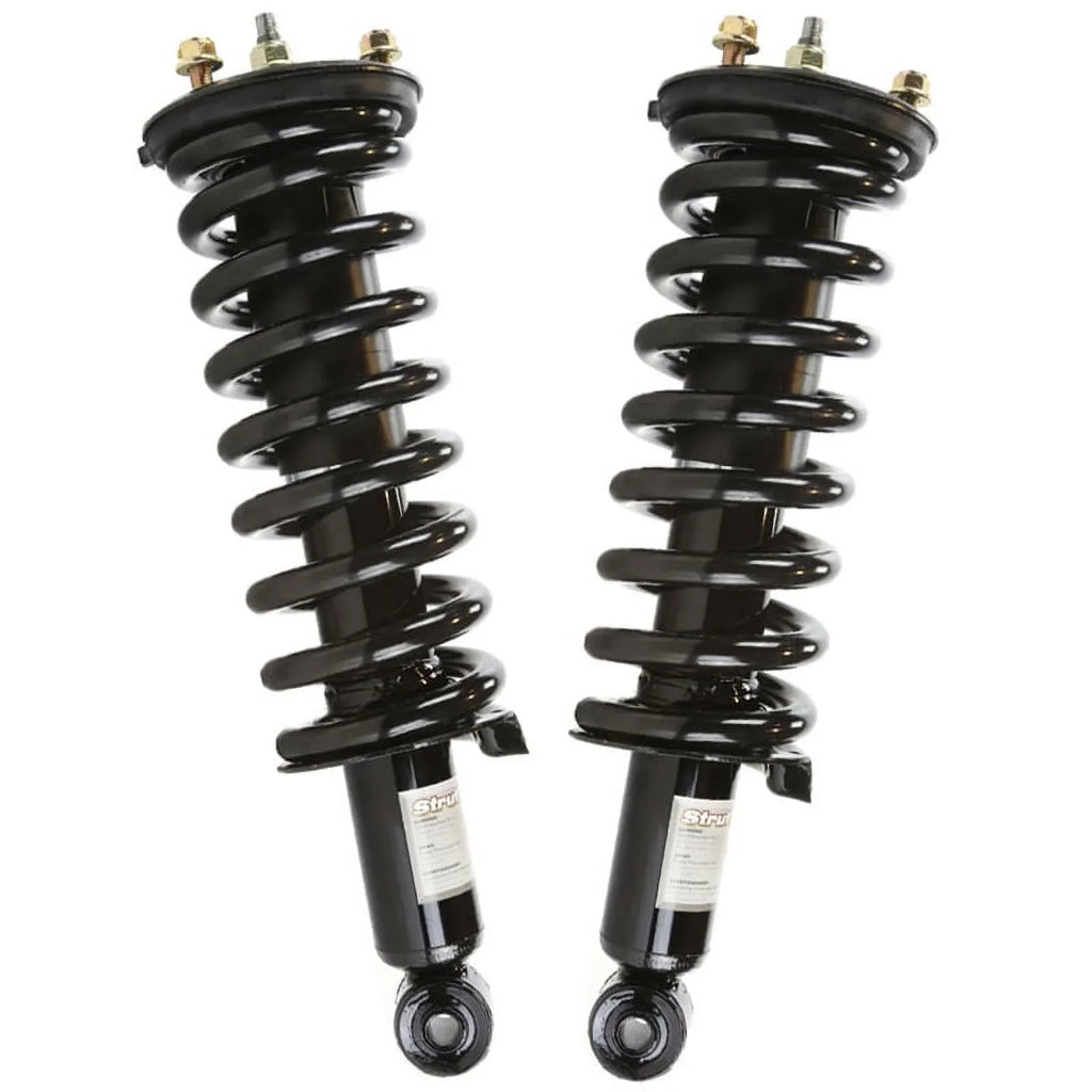 AutoShack Front Complete Struts and Coil Springs Set of 2 Driver and Passenger Side Gentlemen for 2005-2009 2010 2011 2012 Nissan Pathfinder 2005-2015 Xterra 4.0L 5.6L V6 V8 4WD RWD CST100244PR