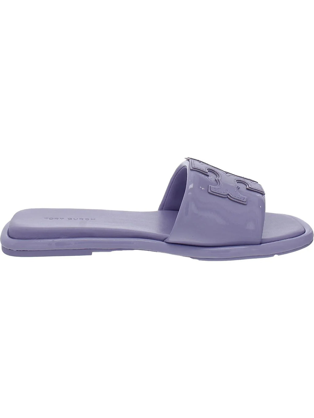 Tory Burch Individuals Double T Sport Slide Leather Slides Flat Sandals