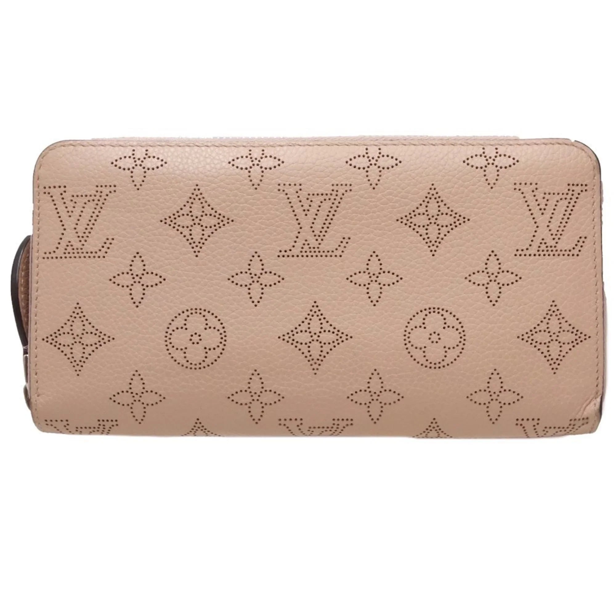 Pre-Owned LOUIS VUITTON Zippy Wallet M61868 Long Monogram Mahina Magnolia (Pink) 083014 (Good)