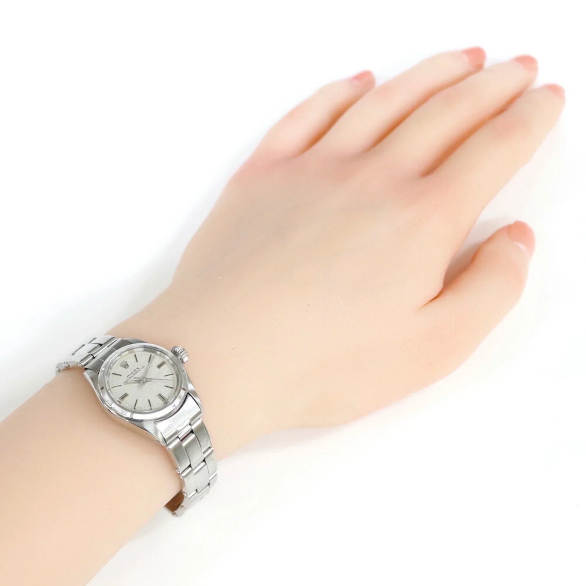 Pre-Owned Oyster Perpetual Watch Stainless Steel 6623 Automatic Winding People ROLEX (Fair)
