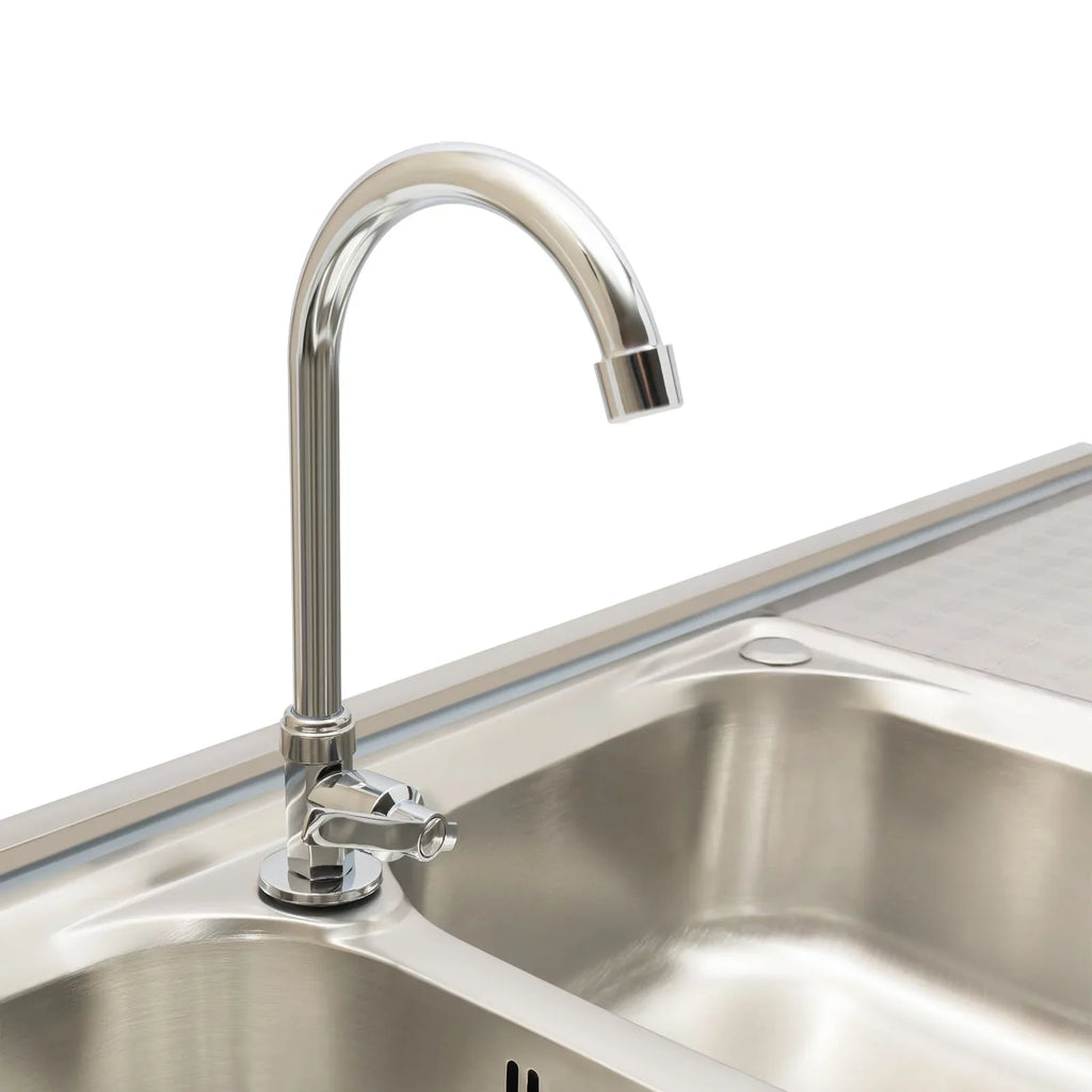 Aiqidi Commercial Stainless Steel Sink Double Bowl Freestanding Restaurant Kitchen Prep & Utility Sink Basin with Channel