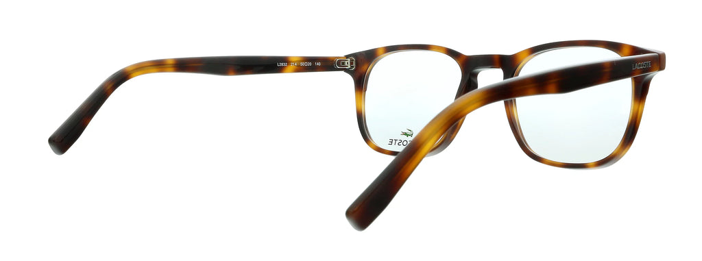 Lacoste L2832 214 Havana Modified Rectangle Eyeglasses for Gentlemen