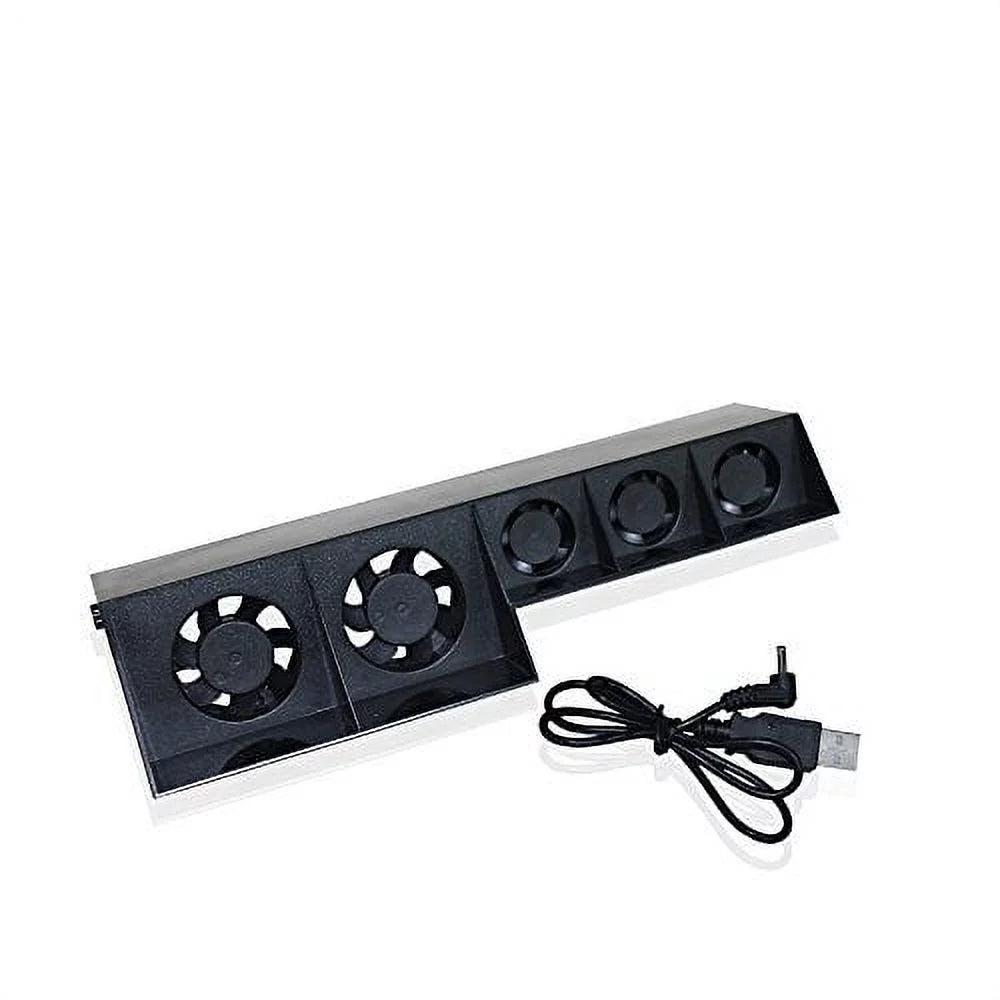 USB External 5-Fan Super Turbo Temperature Cooling Fan Cooler for PS4 PS4 Gaming Console with FREE USB Cable by Coolbuy112