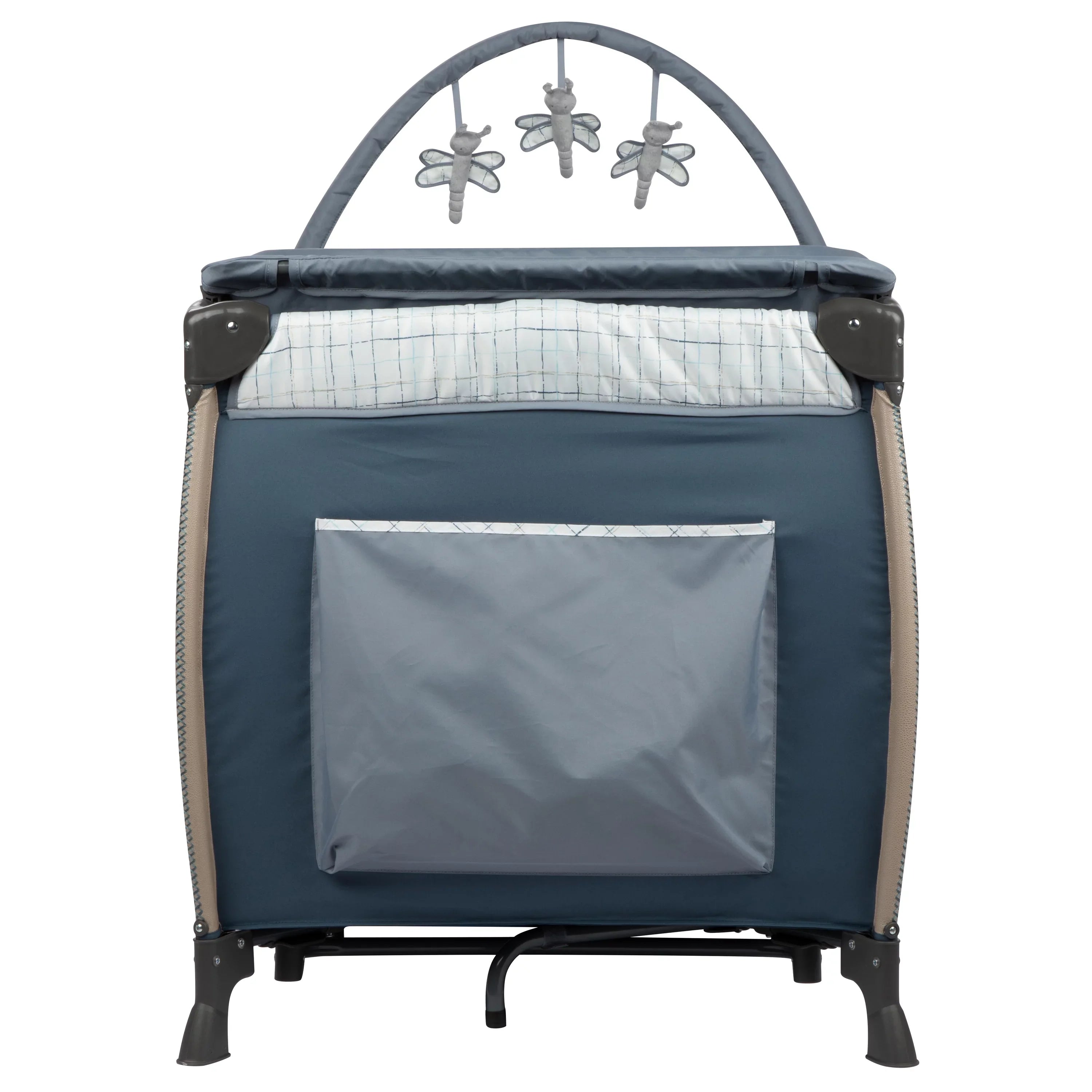 Monbebe Willow Rocking Play Yard with Full Size Bassinet, Plaid