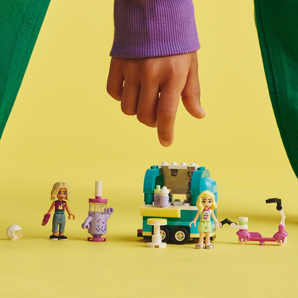 LEGO Edge Mobile Bubble Tea Shop 41733, Fun Vehicle Edge Play Set with Mini-Dolls and Toy Scooter for Girls and Boys Ages 6 Plus