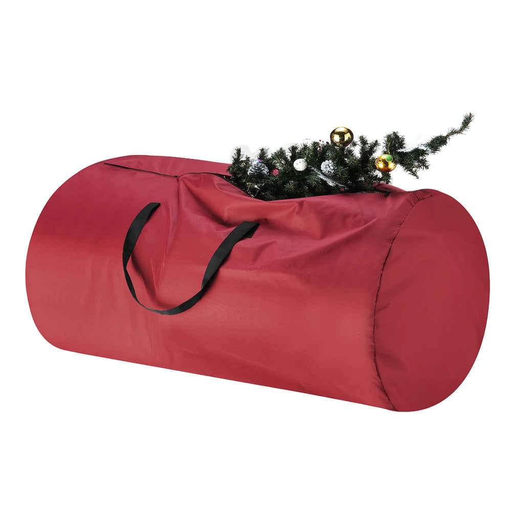 Tiny Tim Totes 83-DT5563 5700 Canvas Christmas Tree Storage Bag - Extra Large - 12 ft. Tree - Red