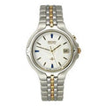 Seiko Two-Tone White Textured Interface Individuals Watch #SKH196