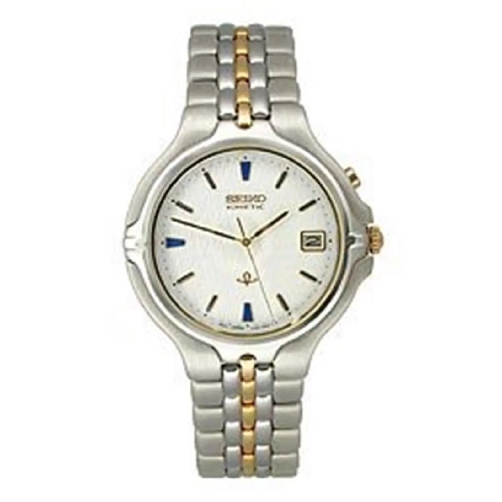 Seiko Two-Tone White Textured Interface Individuals Watch #SKH196