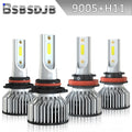 For Ram 1500 2019-2022 Front LED Headlight High Low Beam White Bulbs 9005+H11