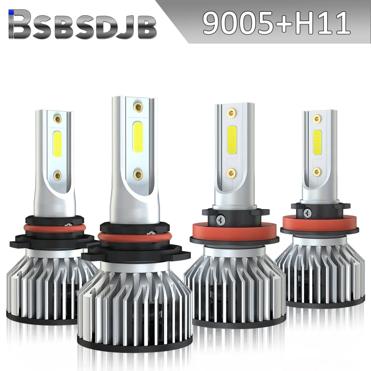 For Ram 1500 2019-2022 Front LED Headlight High Low Beam White Bulbs 9005+H11