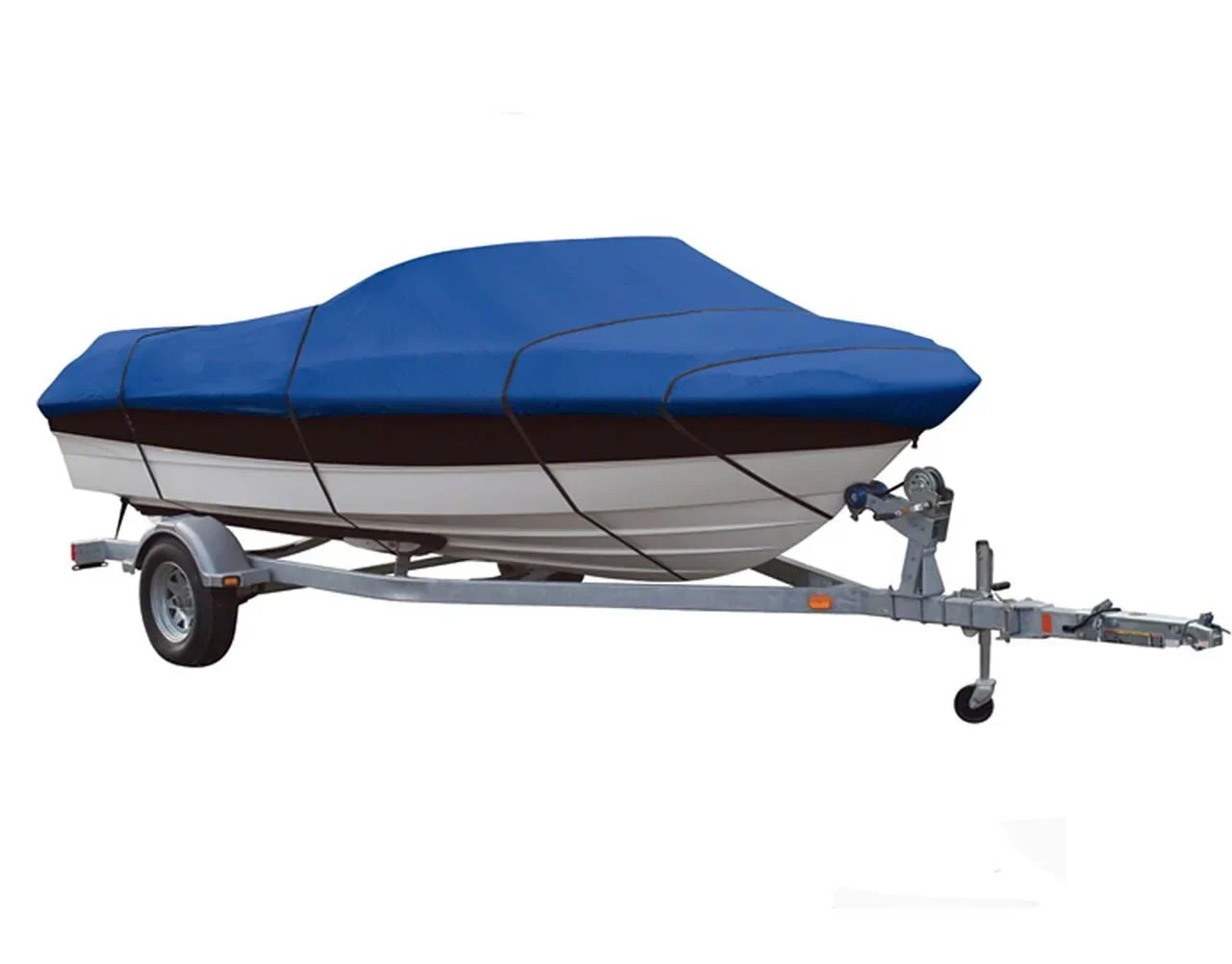 BLUE, GREAT QUALITY BOAT COVER Compatible for Lund 16 Tyee Rebel Special 1990