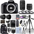 Canon EOS 2000D / Rebel T7 DSLR Camera + 18-55mm + 75-300mm + 30 Piece Bundle
