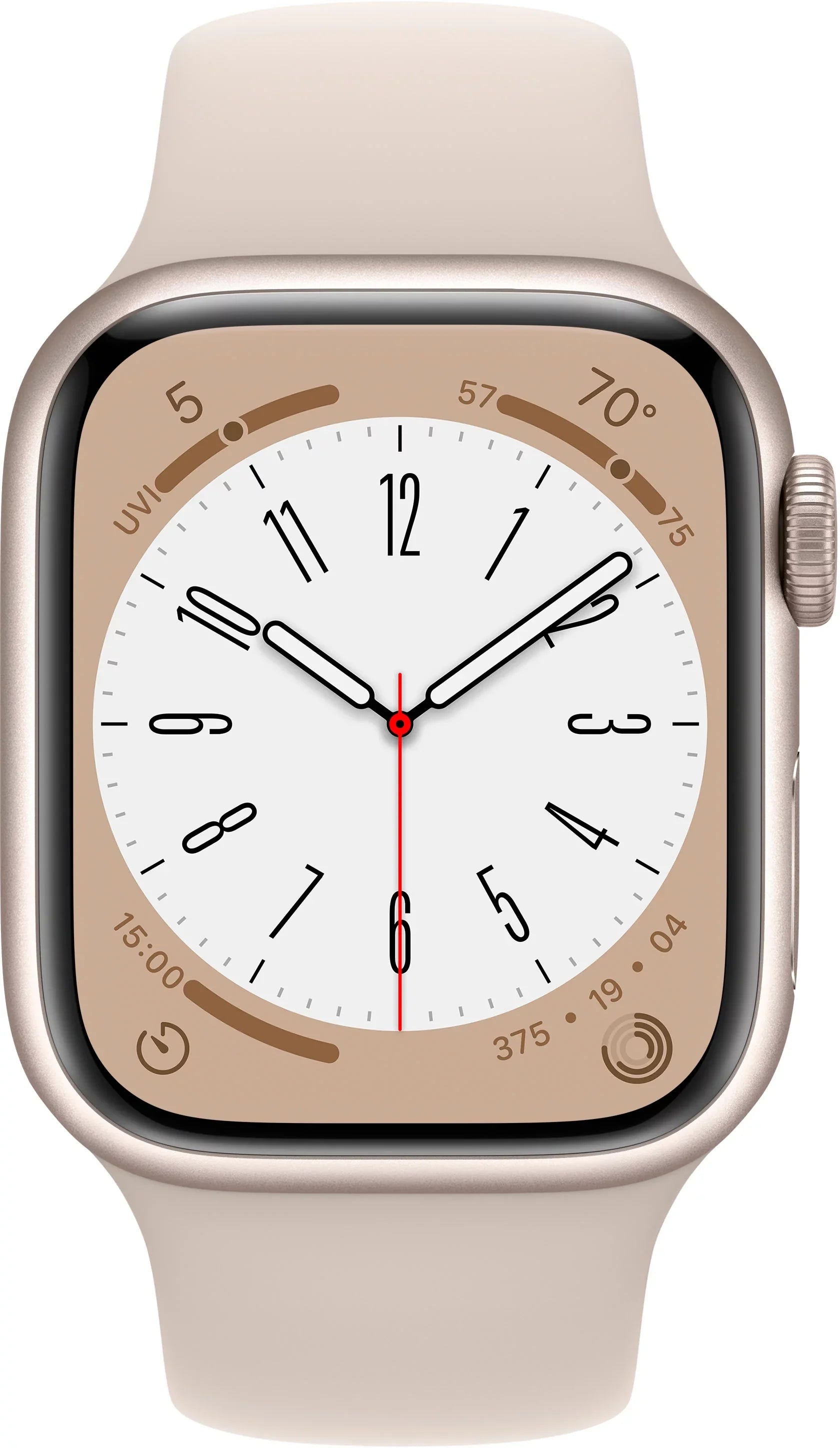 Restored Watch Gen 8 Series 8 41mm Starlight Aluminum - Starlight Sport Band 3K762LL/A (Refurbished)