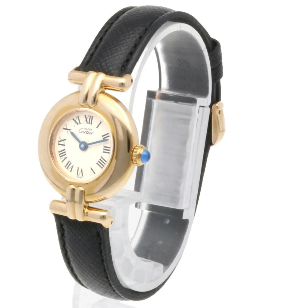 Pre-Owned Cartier Must Colise Vermeil Watch GP 590002 Gemstone Ladies CARTIER (Fair)