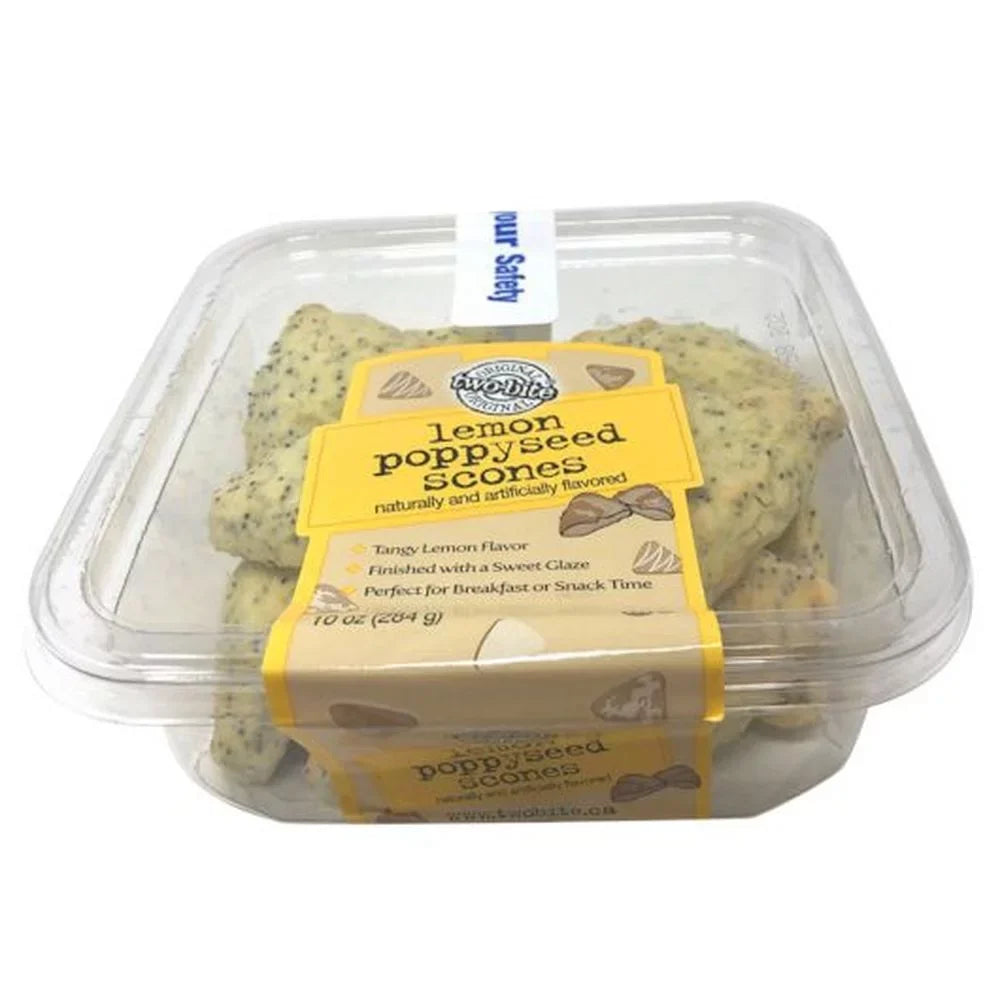 Two Bite Lemon Poppyseed Scones, 10 Ounce -- 24 per case