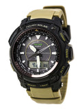 PRW5050BN-5 People ProTrek Tough Solar Ana-Digi Ebony Interface Beige Resin Strap Watch