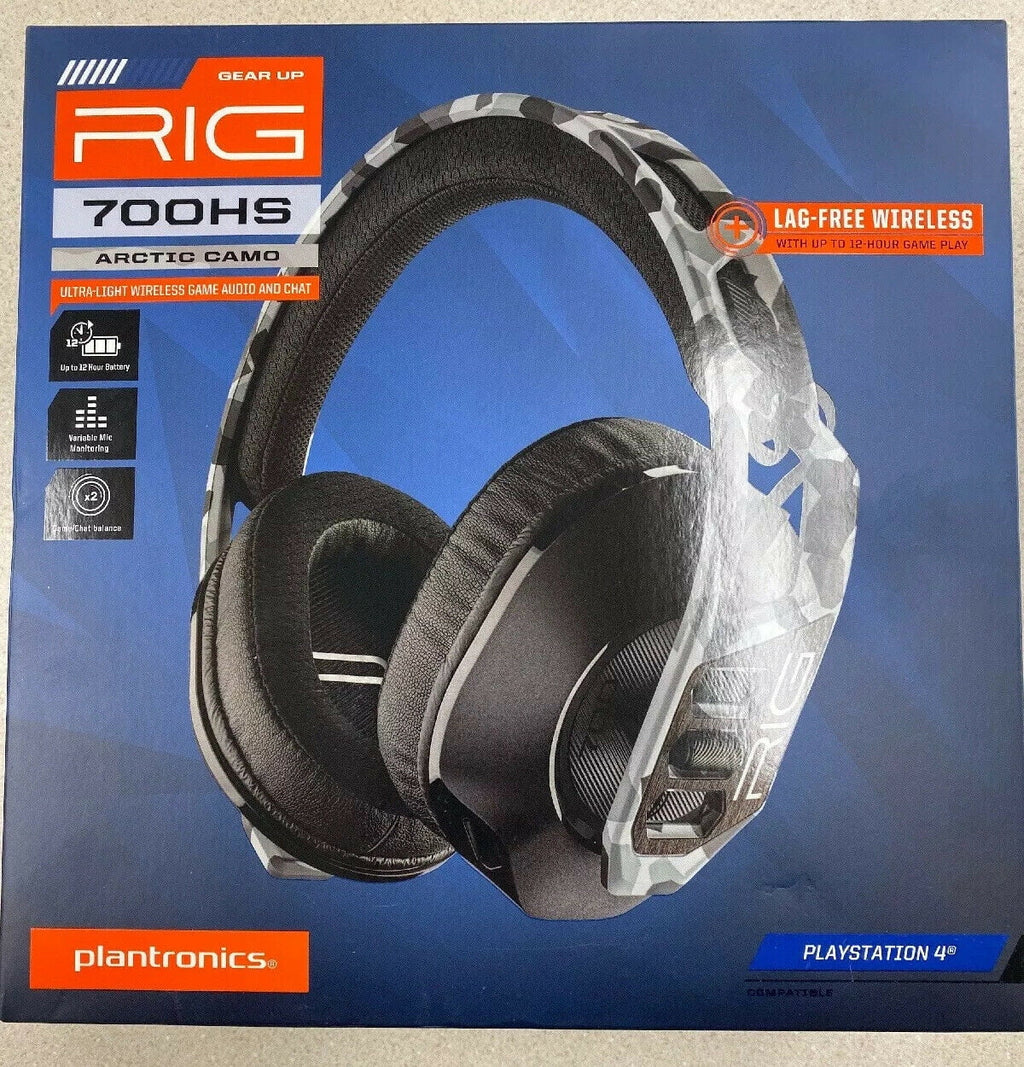 Restored Plantronics Rig 700HS Arctic Camo Wireless Gaming Headset for Playstation 4 (Refurbished)