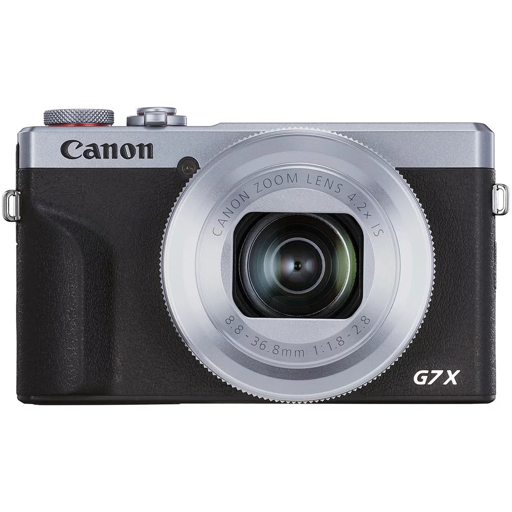 Canon PowerShot G7 X Mark III Digital Camera (Silver) + Extra Battery + LED +1 Yr Warranty