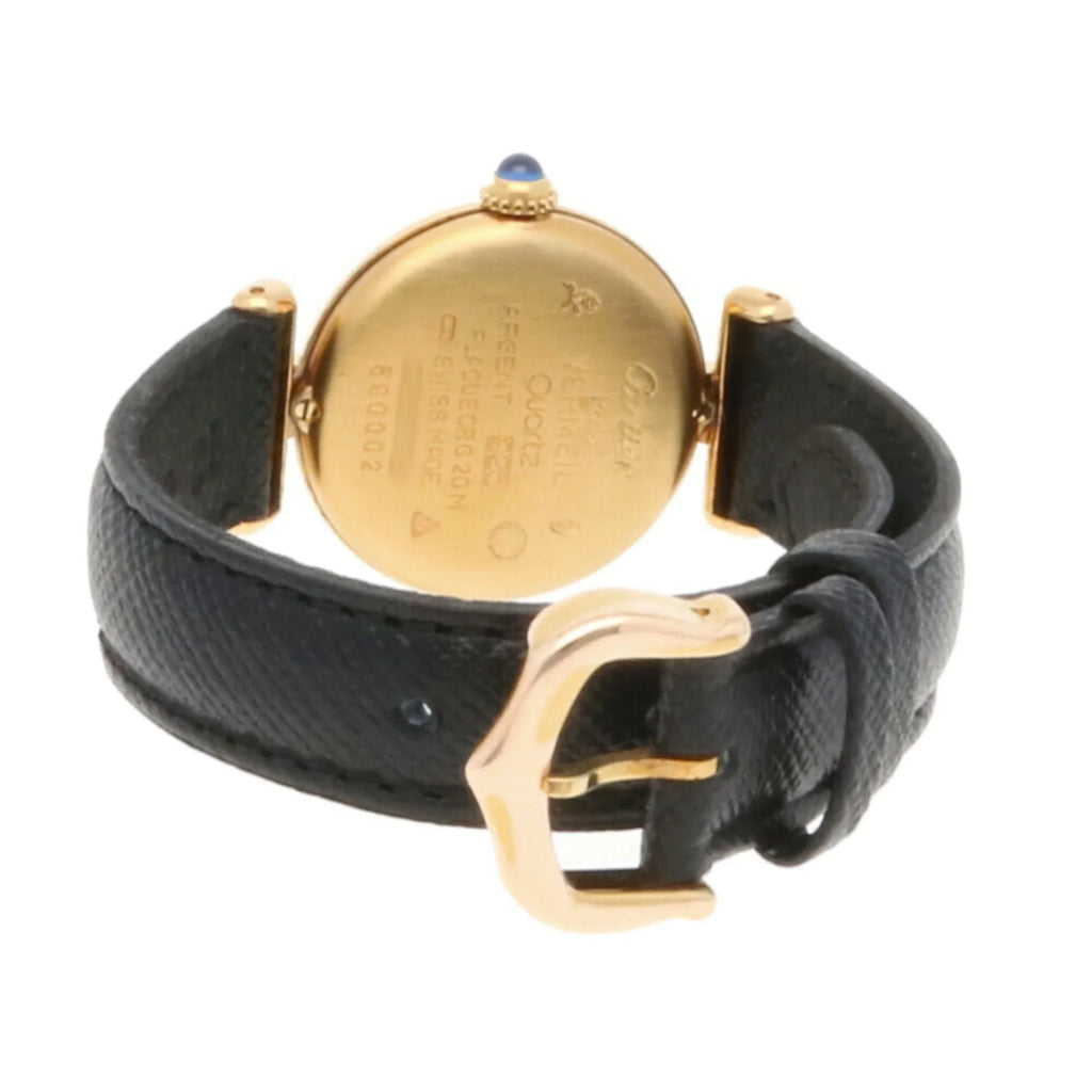 Pre-Owned Cartier Must Colise Vermeil Watch GP 590002 Gemstone Ladies CARTIER (Fair)