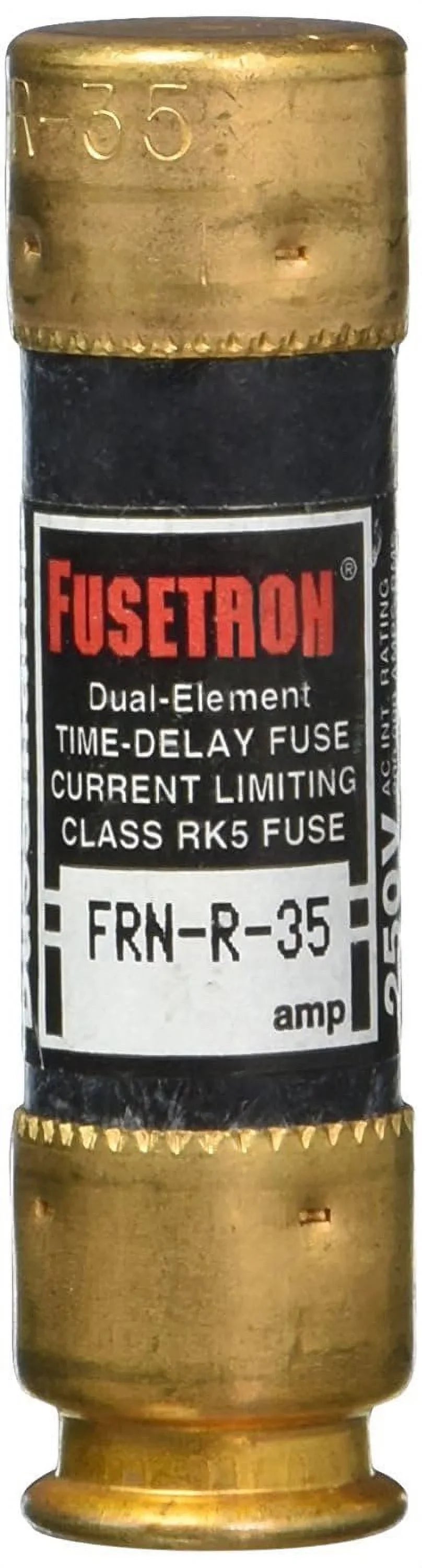 Bussman BP/FRN-R-35 35 Amp 250Vac Non-Indicating Individuals Time Delay Fuse