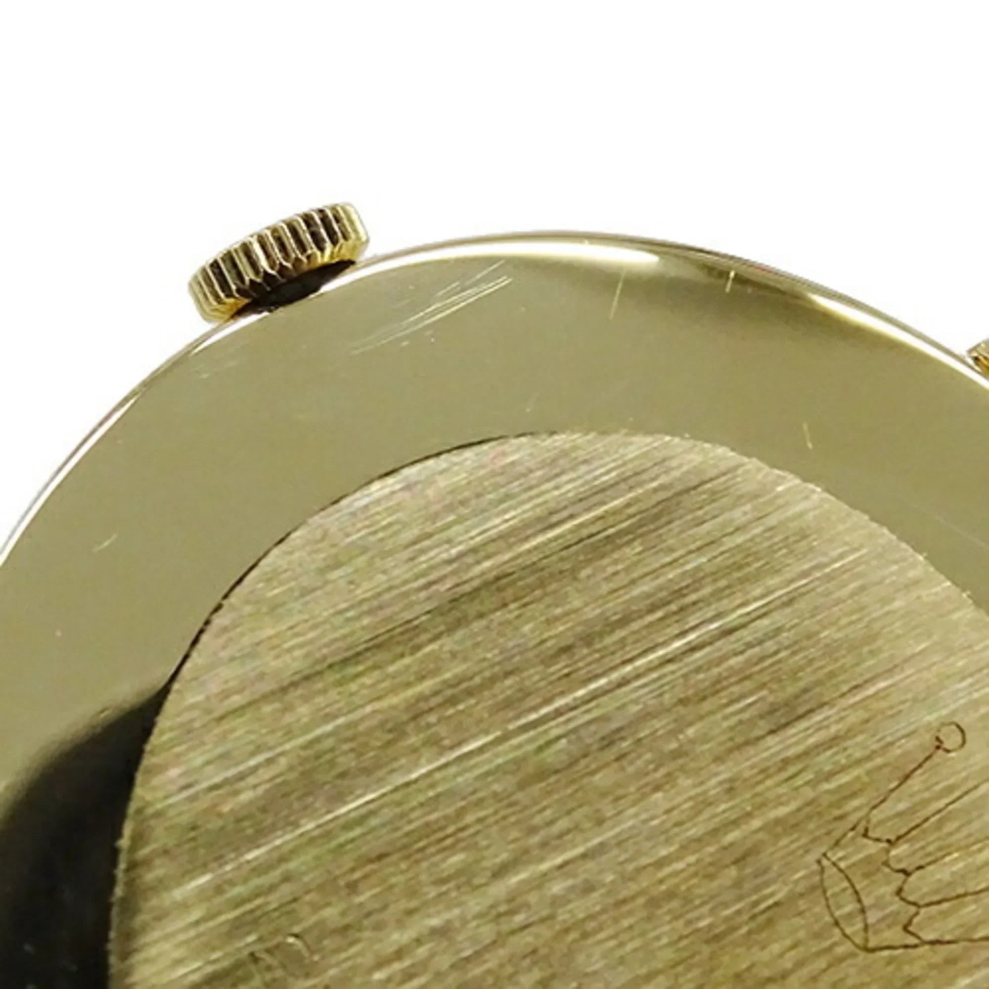 Pre-Owned Cellini 3831J People Watch, Hand-wound, 750YG, Leather, Gold, Polished (Fair)