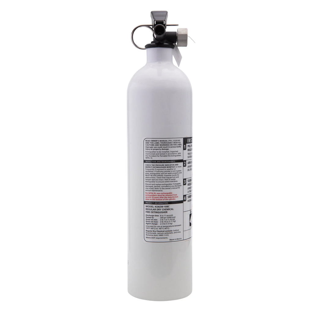 Kidde Marine Fire Extinguisher, UL Rated 10-B:C, Model KD82W-10BC, Not Rechargeable