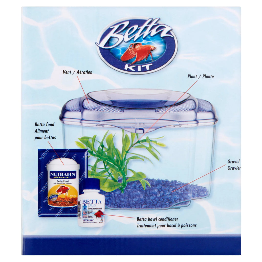 Marina Betta Pals Aquarium Starter Kit, Purple, 0.5-Gallon