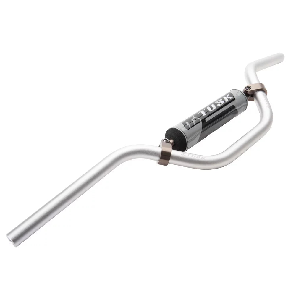 Tusk T-10 Aluminum 7/8" Handlebar Mini High Termination Silver For LEM LX4 2000