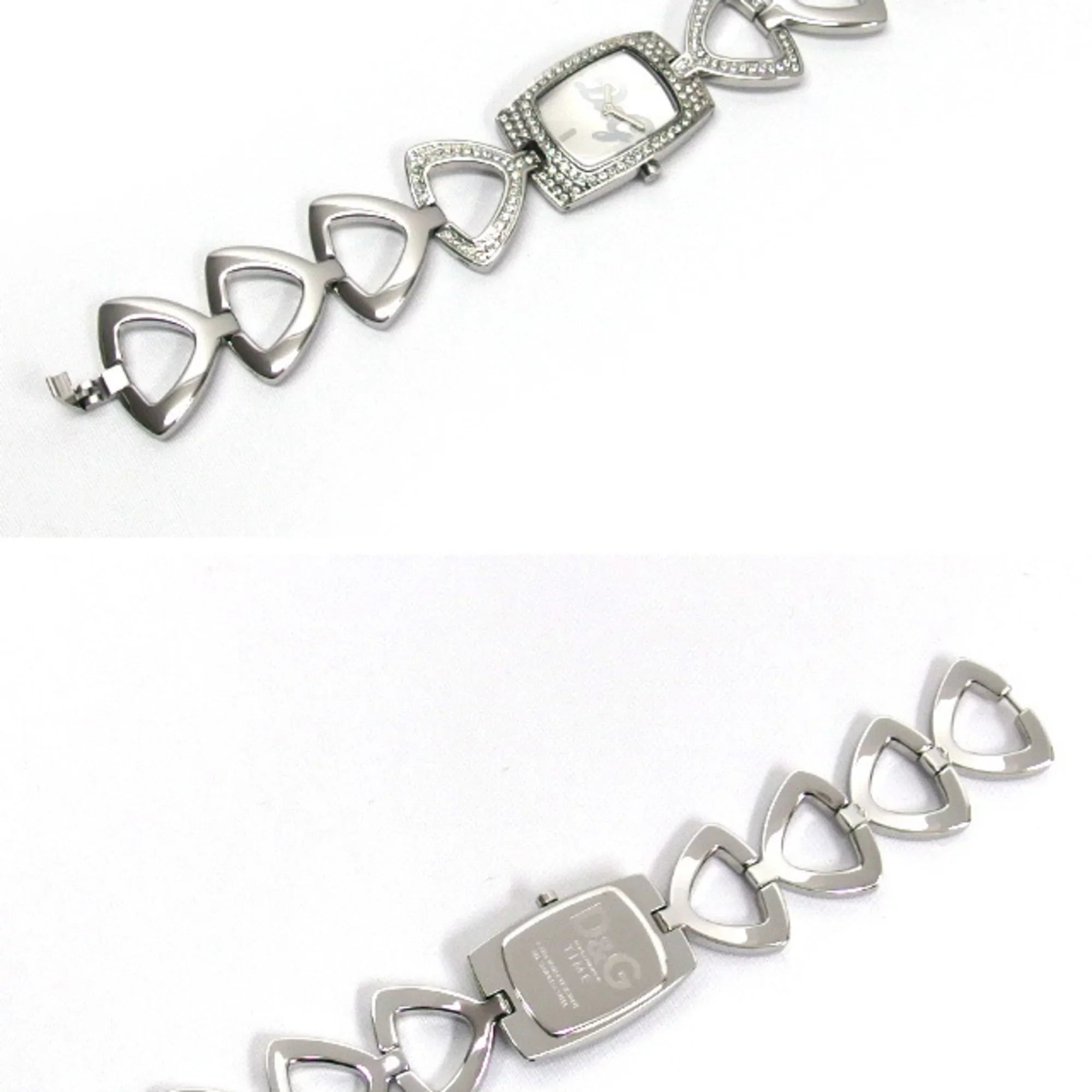Pre-Owned D&G Ladies Watch Crystal Silver Display (Fair)
