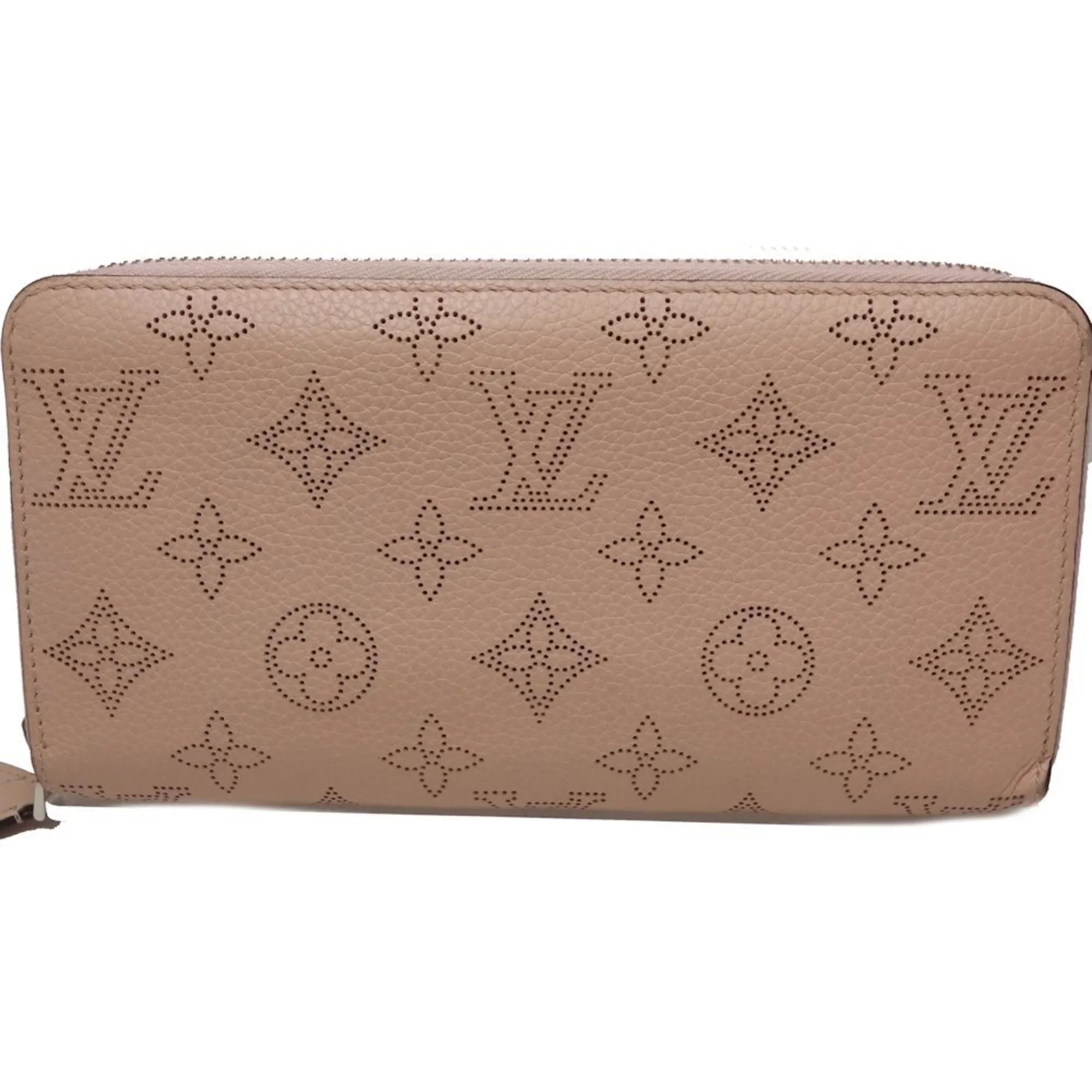 Pre-Owned LOUIS VUITTON Zippy Wallet M61868 Long Monogram Mahina Magnolia (Pink) 083014 (Good)