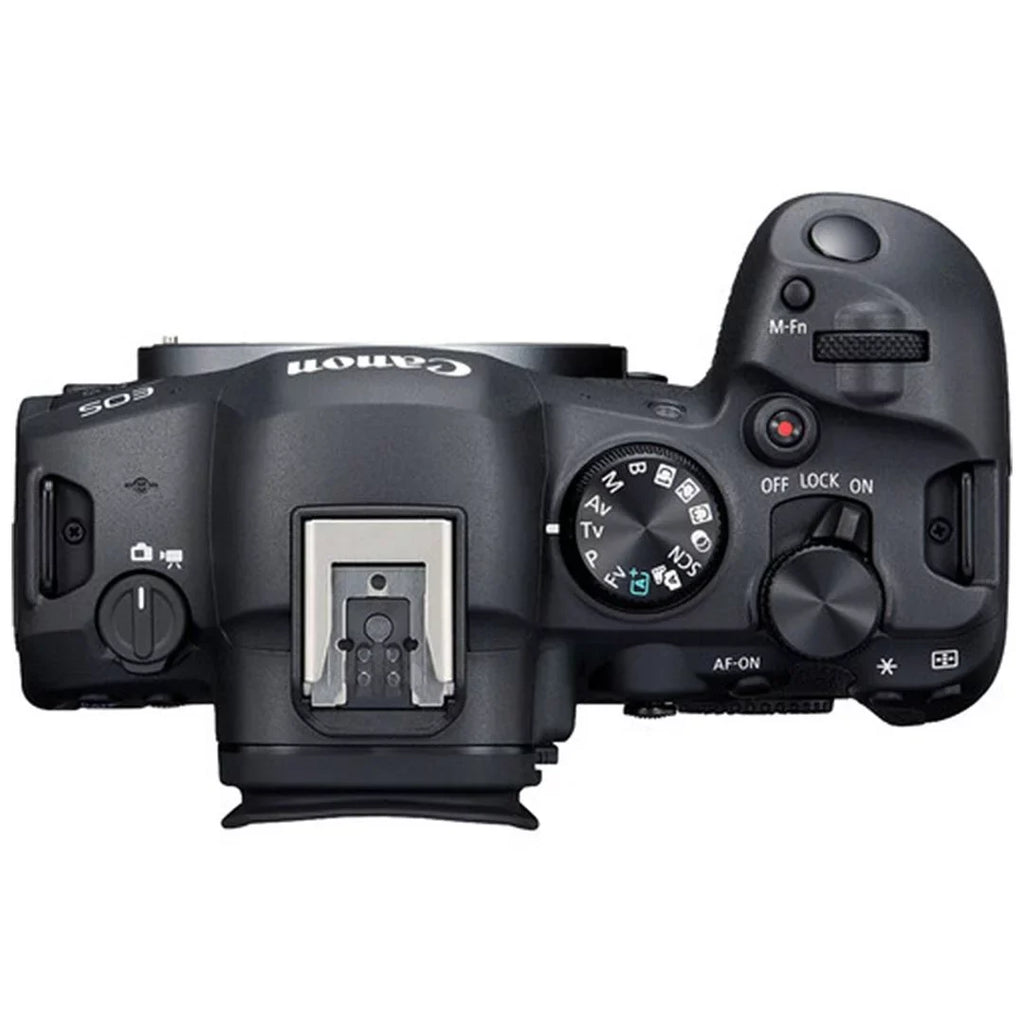 Canon EOS R6 Mark II Mirrorless Camera with RF 24-105mm Lens + EF 75-300mm + SanDisk 128GB Memory Card + Case + LED Flash+ ZeeTech Accessory Bundle