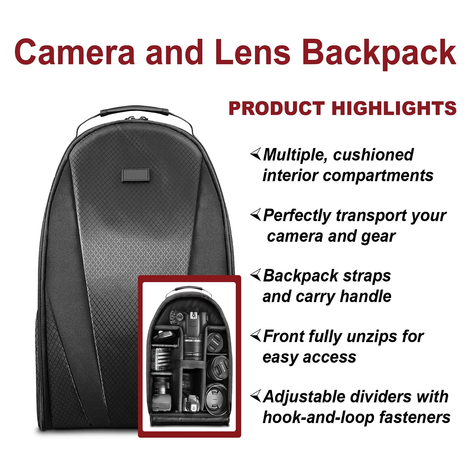 Canon EOS 90D DSLR Camera with 18-55mm, 75-300mm Lens, SanDisk 64GB Card, Backpack, Flash, Tripod and ZeeTech Accessory Bundle