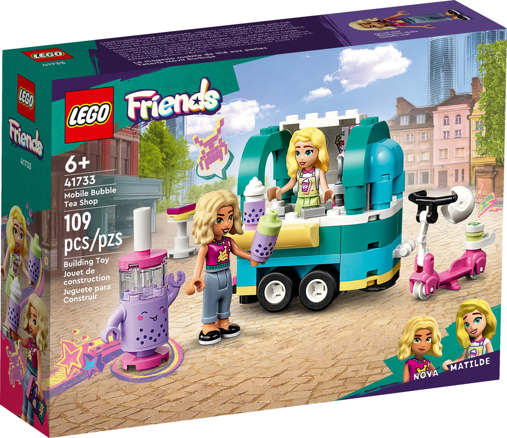 LEGO Edge Mobile Bubble Tea Shop 41733, Fun Vehicle Edge Play Set with Mini-Dolls and Toy Scooter for Girls and Boys Ages 6 Plus