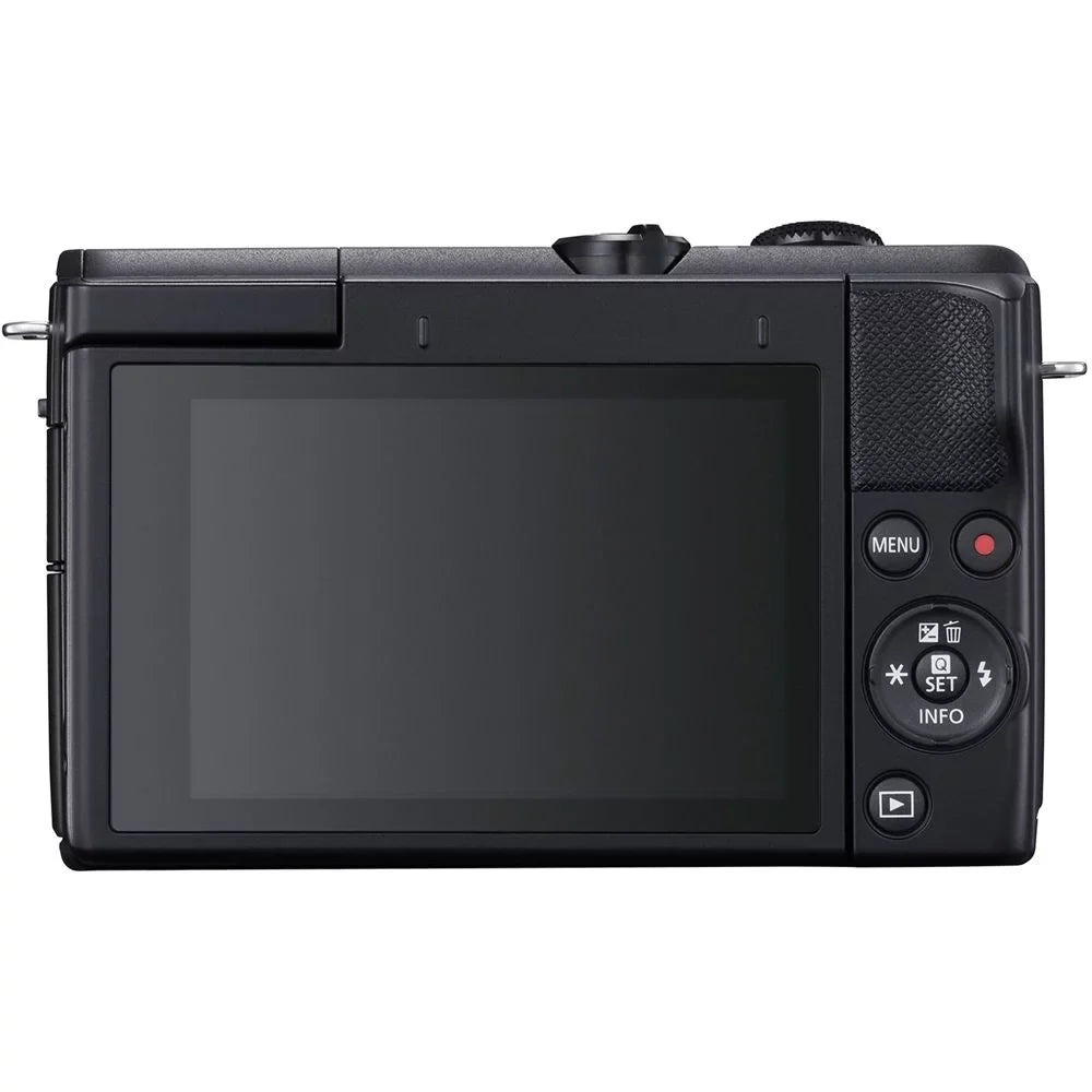 Canon EOS M200 Mirrorless Camera Dark + 55-200mm f/4.5-6.3 IS STM Lens Dark +UV Filter + 64GB + Bag & More!