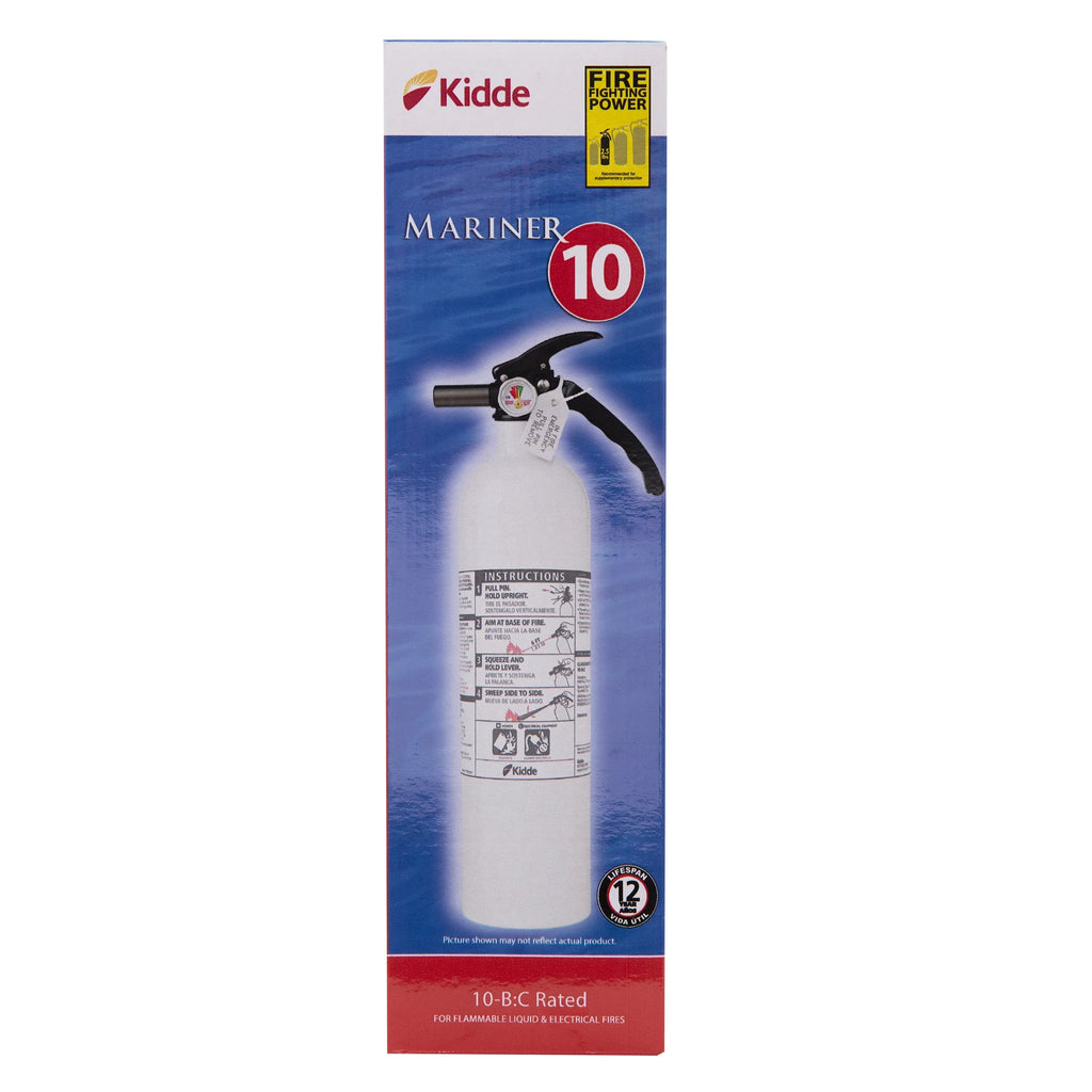 Kidde Marine Fire Extinguisher, UL Rated 10-B:C, Model KD82W-10BC, Not Rechargeable