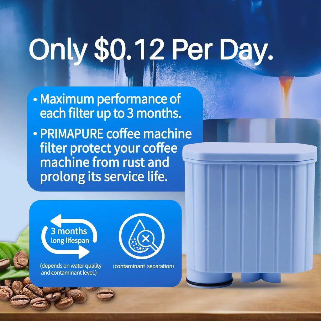 4-Pack PrimaPure Espresso Coffee Machine Water Filter Individuals For Philips Saeco AquaClean CA6903 Certified To NSF / ANSI 42 by IAPMO R&T
