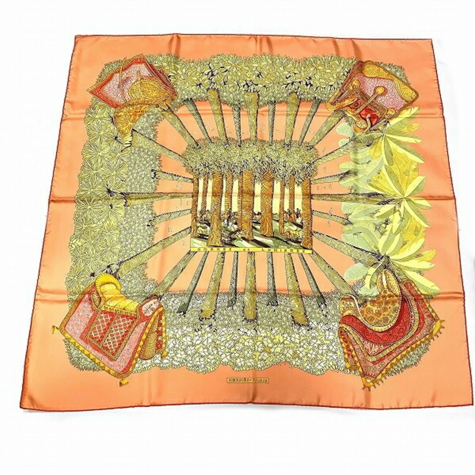 Pre-Owned Hermes Carre 90 Light and Shadow Brand Accessory Scarf People (Good)