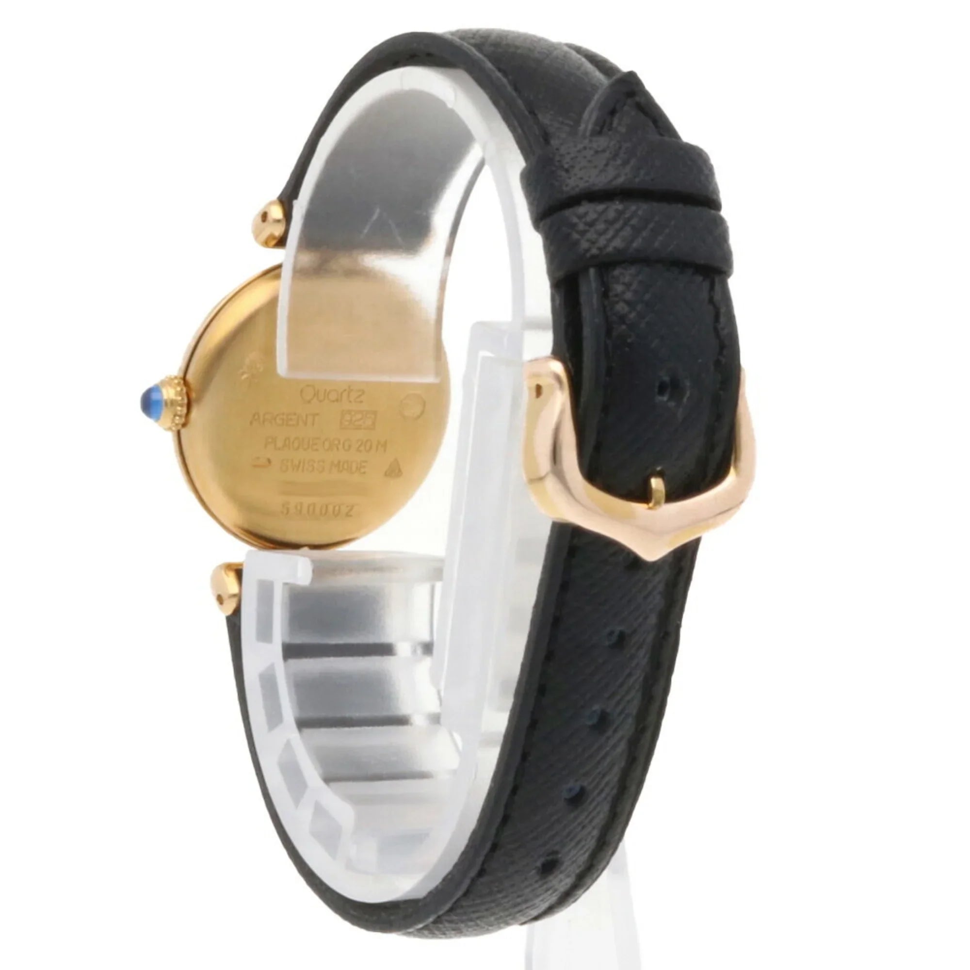 Pre-Owned Cartier Must Colise Vermeil Watch GP 590002 Gemstone Ladies CARTIER (Fair)