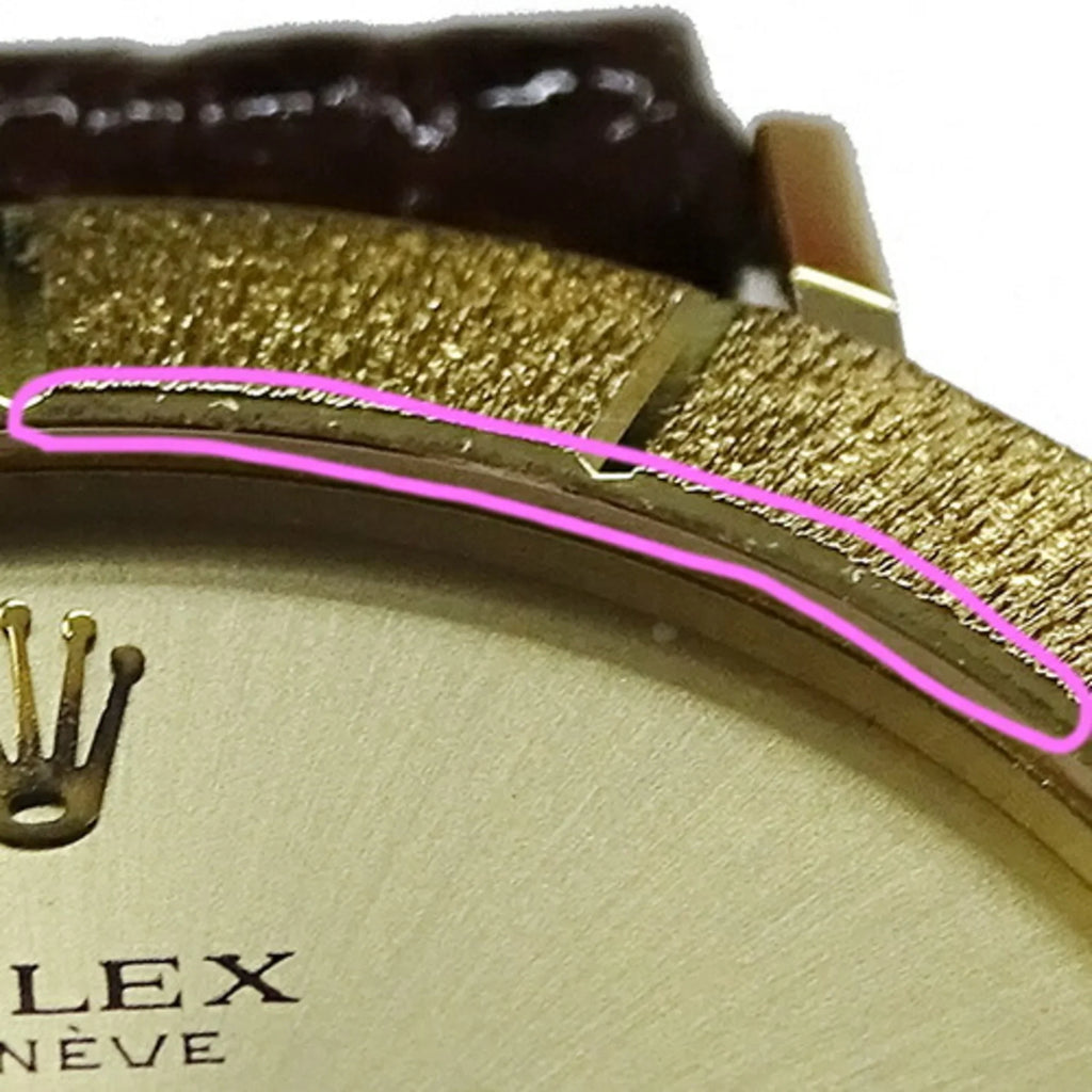 Pre-Owned Cellini 3831J People Watch, Hand-wound, 750YG, Leather, Gold, Polished (Fair)